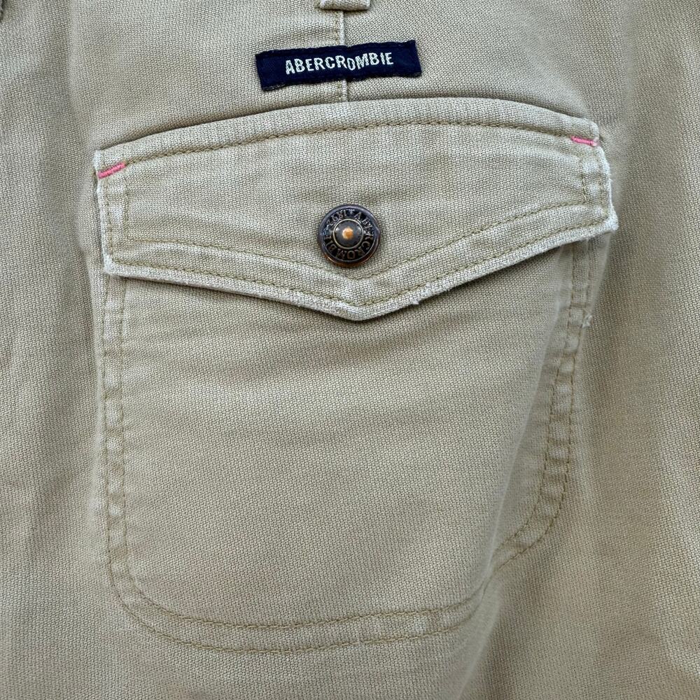 Abercrombie & Fitch Shorts Women's Size 4 Khaki Pocket Flaps Blue Stretch Bundle - Picture 7 of 16
